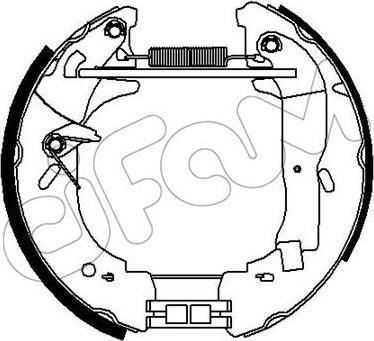 Cifam 151-327 - Комплект тормозных колодок, барабанные autosila-amz.com