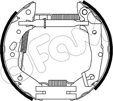 Cifam 151-316 - Комплект тормозных колодок, барабанные autosila-amz.com