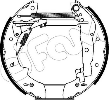 Cifam 151-388 - Комплект тормозных колодок, барабанные autosila-amz.com