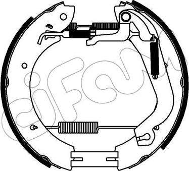 Cifam 151-350 - Комплект тормозных колодок, барабанные autosila-amz.com