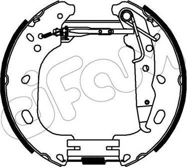 Cifam 151-333 - Комплект тормозных колодок, барабанные autosila-amz.com