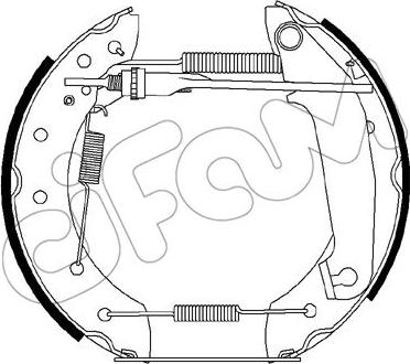 Cifam 151-252 - Комплект тормозных колодок, барабанные autosila-amz.com