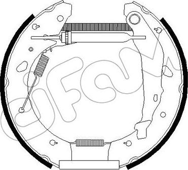 Cifam 151-257 - Комплект тормозных колодок, барабанные autosila-amz.com