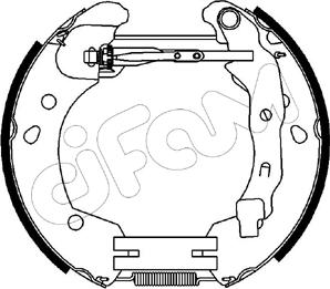 Cifam 151-231 - Комплект тормозных колодок, барабанные autosila-amz.com