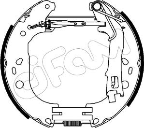 Cifam 151-227 - Комплект тормозных колодок, барабанные autosila-amz.com