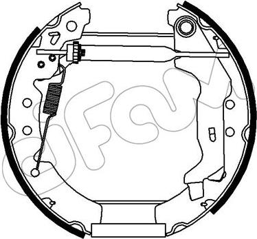 Cifam 151-275 - Комплект тормозных колодок, барабанные autosila-amz.com