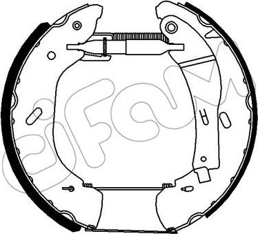 Cifam 151-271 - Комплект тормозных колодок, барабанные autosila-amz.com
