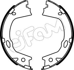 Cifam 153-499 - Комплект тормозов, ручник, парковка autosila-amz.com