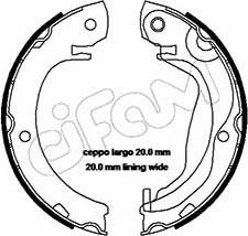 Cifam 153-453 - Комплект тормозов, ручник, парковка autosila-amz.com