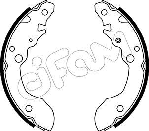 Cifam 153-402 - Комплект тормозных колодок, барабанные autosila-amz.com