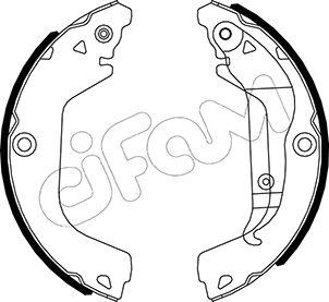 Cifam 153-484 - Комплект тормозных колодок, барабанные autosila-amz.com
