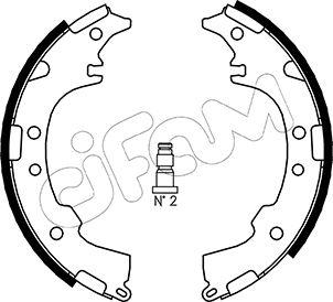 Cifam 153-434 - Комплект тормозных колодок, барабанные autosila-amz.com