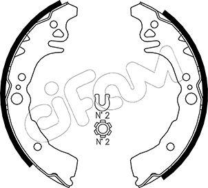 Cifam 153-435 - Комплект тормозных колодок, барабанные autosila-amz.com