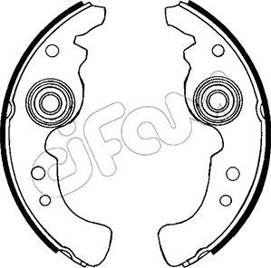 Cifam 153-556 - Комплект тормозных колодок, барабанные autosila-amz.com