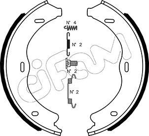 Cifam 153-507K - Комплект тормозов, ручник, парковка autosila-amz.com