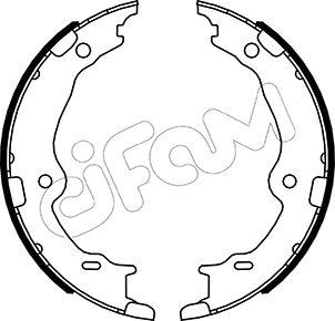 Cifam 153-522 - Комплект тормозов, ручник, парковка autosila-amz.com