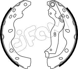 Cifam 153-096 - Барабанные тормозные колодки autosila-amz.com