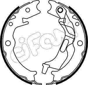 Cifam 153-052 - Комплект тормозов, ручник, парковка autosila-amz.com