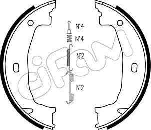 Cifam 153-018K - Комплект тормозов, ручник, парковка autosila-amz.com