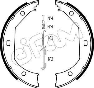 Cifam 153-017K - Комплект тормозов, ручник, парковка autosila-amz.com