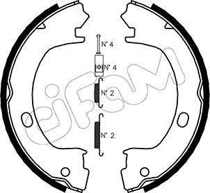 Cifam 153-031K - Комплект тормозов, ручник, парковка autosila-amz.com