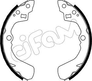 Cifam 153-037 - Комплект тормозных колодок, барабанные autosila-amz.com