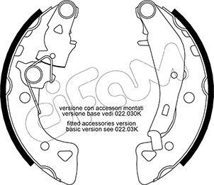 Cifam 153-024Y - Комплект тормозных колодок, барабанные autosila-amz.com