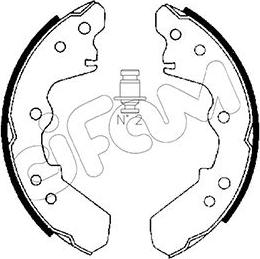 Cifam 153-191 - Комплект тормозных колодок, барабанные autosila-amz.com
