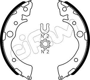 Cifam 153-155 - Комплект тормозных колодок, барабанные autosila-amz.com