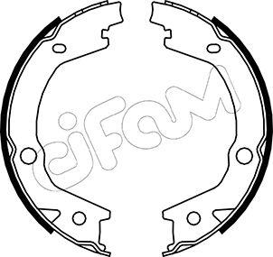 Cifam 153-184 - Комплект тормозов, ручник, парковка autosila-amz.com