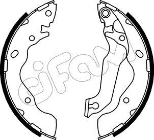 Cifam 153-176 - Комплект тормозных колодок, барабанные autosila-amz.com