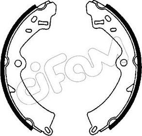 Cifam 153-392 - Комплект тормозных колодок, барабанные autosila-amz.com