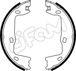 Cifam 153-302 - Комплект тормозов, ручник, парковка autosila-amz.com