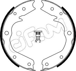 Cifam 153-315 - Комплект тормозов, ручник, парковка autosila-amz.com