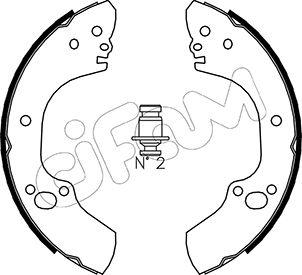 Cifam 153-312 - Комплект тормозных колодок, барабанные autosila-amz.com