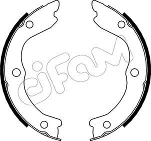 Cifam 153-293 - Барабанные тормозные колодки autosila-amz.com