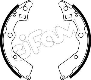 Cifam 153-229 - Комплект тормозных колодок, барабанные autosila-amz.com