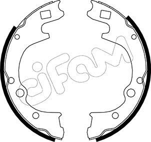 Cifam 153-221 - Комплект тормозных колодок, барабанные autosila-amz.com