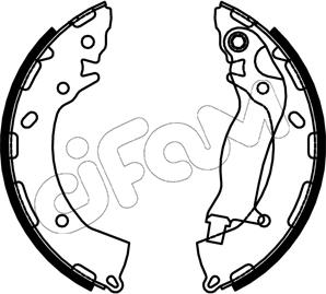 Cifam 153-747 - Комплект тормозных колодок, барабанные autosila-amz.com