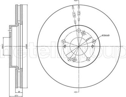 Cifam 800-997C - Тормозной диск autosila-amz.com