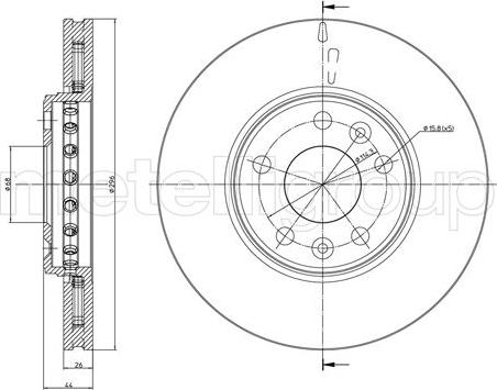 Cifam 800-942C - Тормозной диск autosila-amz.com