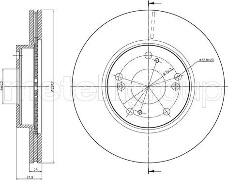 Cifam 800-932C - Тормозной диск autosila-amz.com