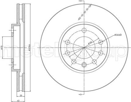 Cifam 800-514C - Тормозной диск autosila-amz.com