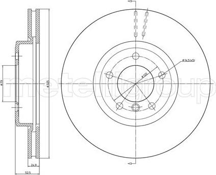 Cifam 800-518C - Тормозной диск autosila-amz.com