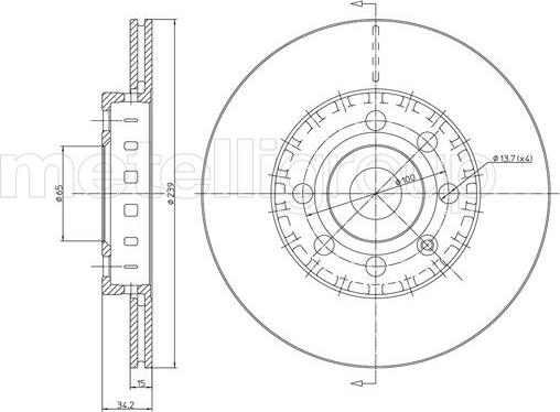 Cifam 800-526 - Тормозной диск autosila-amz.com