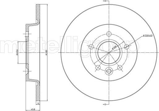 Cifam 800-686C - Тормозной диск autosila-amz.com