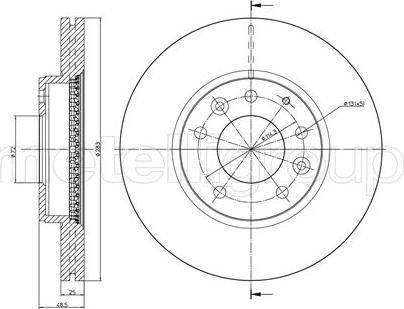 Cifam 800-621C - Тормозной диск autosila-amz.com