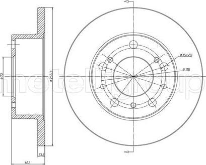 Cifam 800-093 - Тормозной диск autosila-amz.com