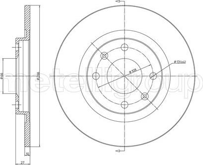 Cifam 800-097 - Тормозной диск autosila-amz.com