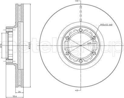 Cifam 800-051 - Тормозной диск autosila-amz.com